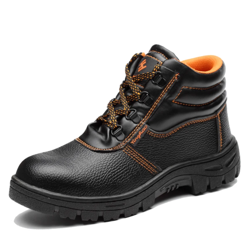 

Military Combat Men's High Top Steel Toe Cap Anti Smashing Work Boots Shoes Men Iron Nose Anti-puncture Safety Shoes