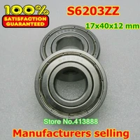100pcs free shipping sus440c environmental corrosion resistant stainless steel deep groove ball bearings s6203zz 174012 mm