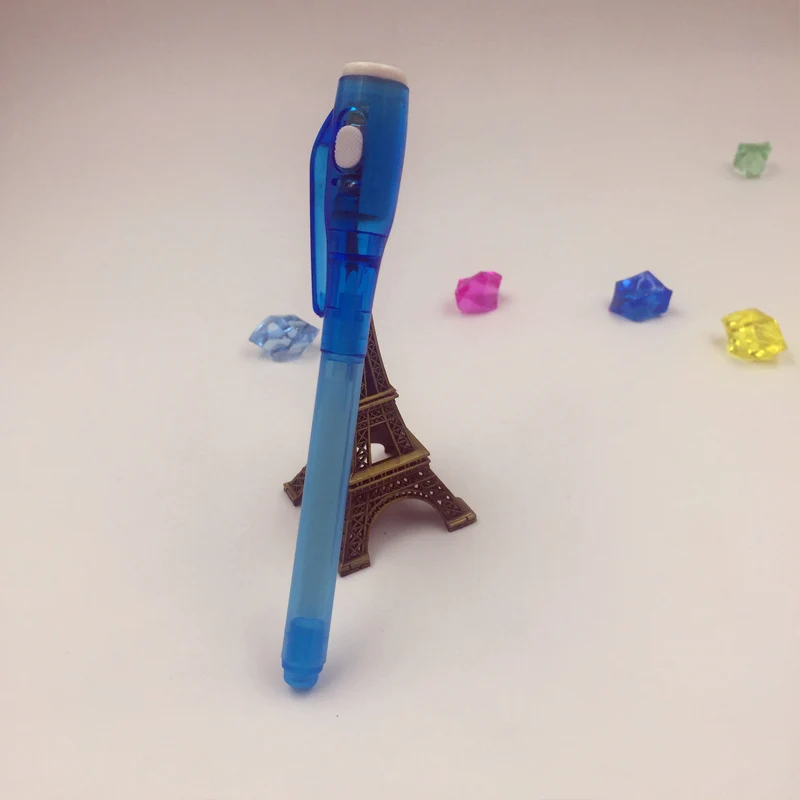 

2018 new Magic 2 in 1 UV Black Light Combo Creative Invisible Ink Pen Popular Random Color Drawing Tools Kids Children Baby