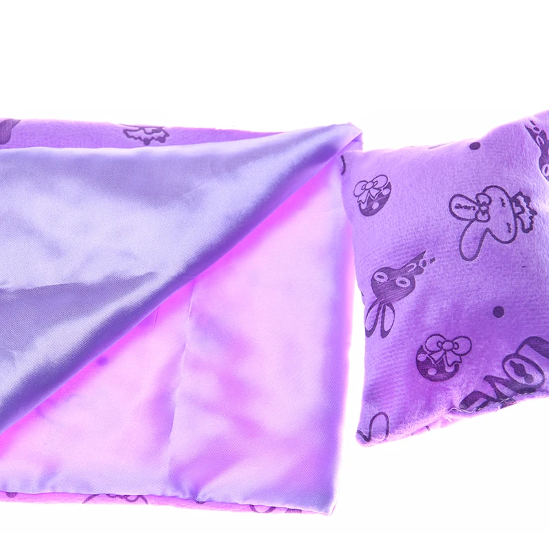 Luckdoll спальный 3 шт = спальный мешок+ подушка+ маска для глаз подходит 14,5 дюймов Wellie Wisher кукла аксессуары, детские игрушки, подарок на день рождения