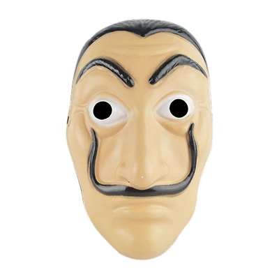 mask La Casa De Papel Salvador Dali красный костюм комбинезоны косплей dali костюм деньги Heist горячий фильм Salvador Dali маска de dali - Цвет: mask