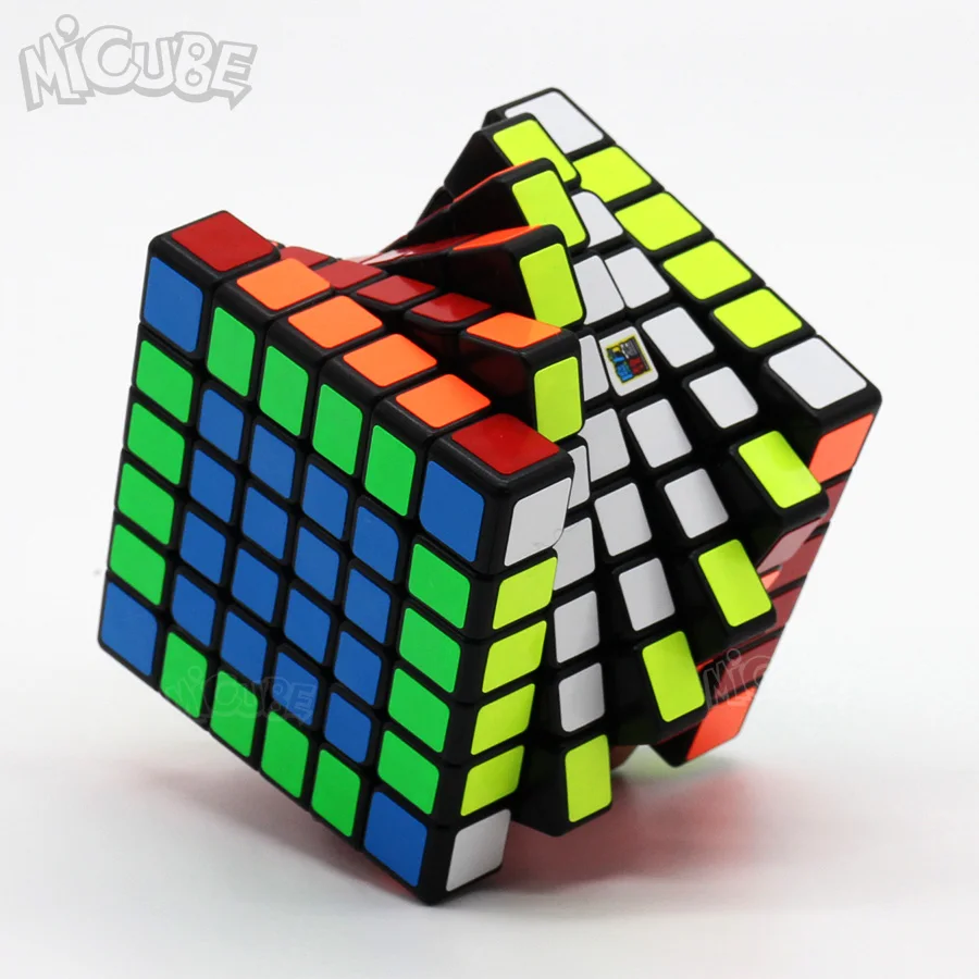 MofangJiaoshi MF6 6x6x6 куб скорость 6 слоев черный без наклеек 68 мм головоломка куб для детей нищий 6х6 куб обучающая игрушка