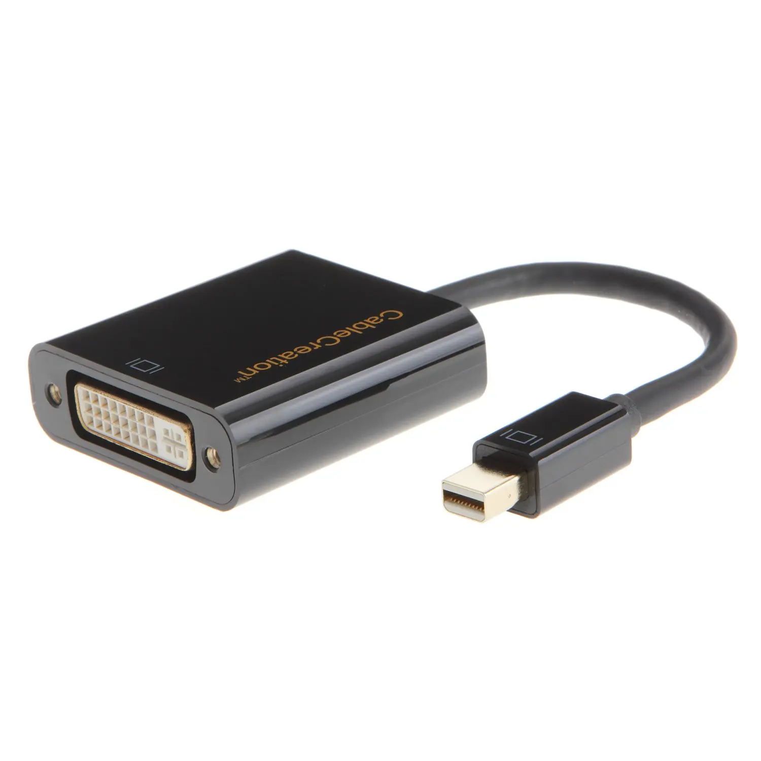 Mini DP to DVI Displayport (Thunderbolt2 Compatible) Adapter Cable for Mac Book iMac and More Black |