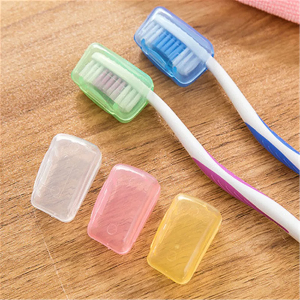 

5PCs/Set Plastic Toothbrush Case Cover Travel Hiking Camping Portable Brush Cap Protective Sleeve toothbrush holder Protect