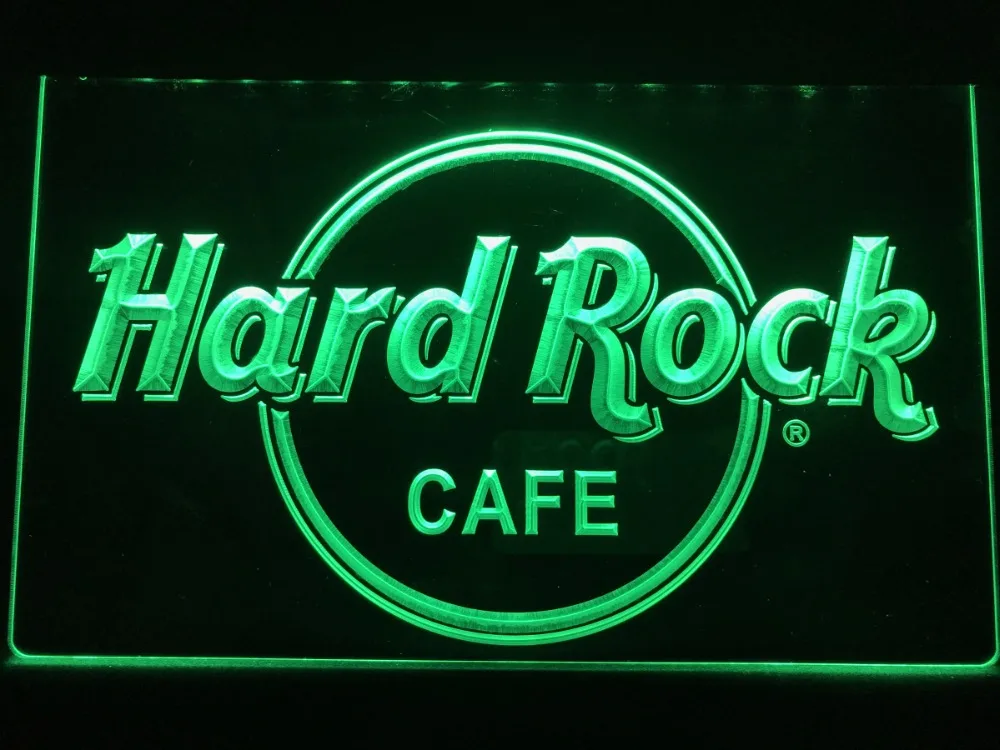 R025 Хард Рок кафе светодиодный неоновый светильник знаки|Таблички и знаки| |