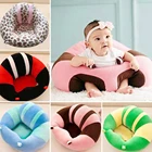 Сиденье детское плюшевое мягкое, поддержка дивана, для обучения сидению, мягкая дорожная подушка для автомобильного сиденья