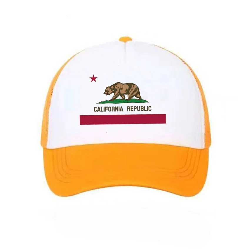 California Кепка для водителя грузовика мужская с флагом Калифорнийской Республики