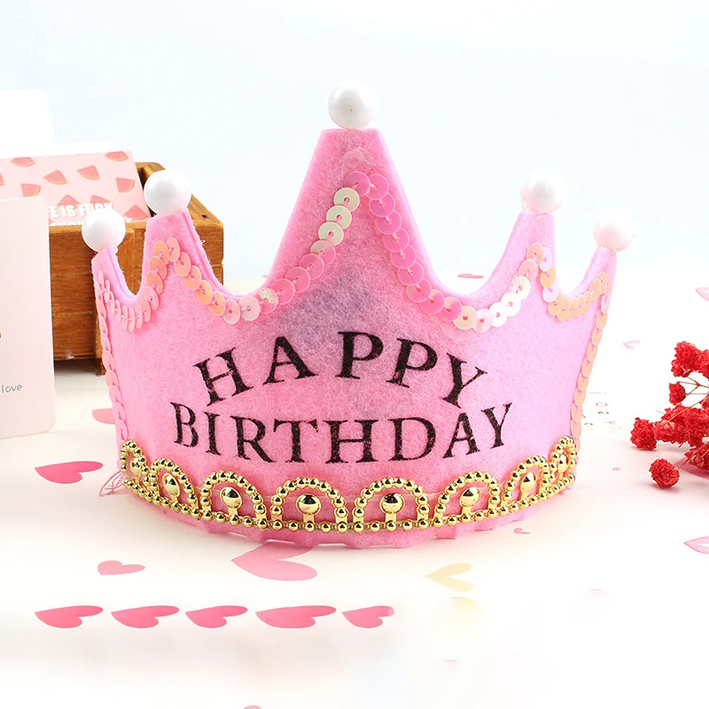 

Kids Birthday Party Led Crown Hat Toys King Princess Party Cake Photo toy 2019