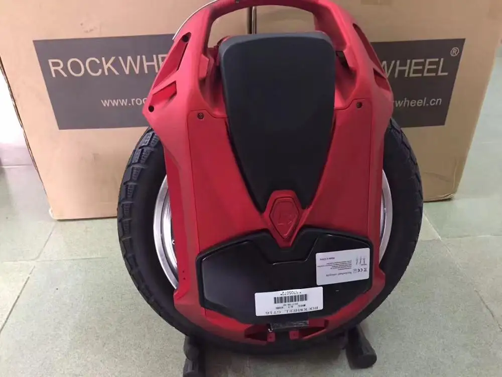 Rockwheel GT16 Электрический Одноколесный велосипед 40+ км/ч 858WH/1036WH 84 в 2000 Вт мотор, 16 дюймов Одноколесный скутер электрический велосипед - Цвет: 858wh Matte red