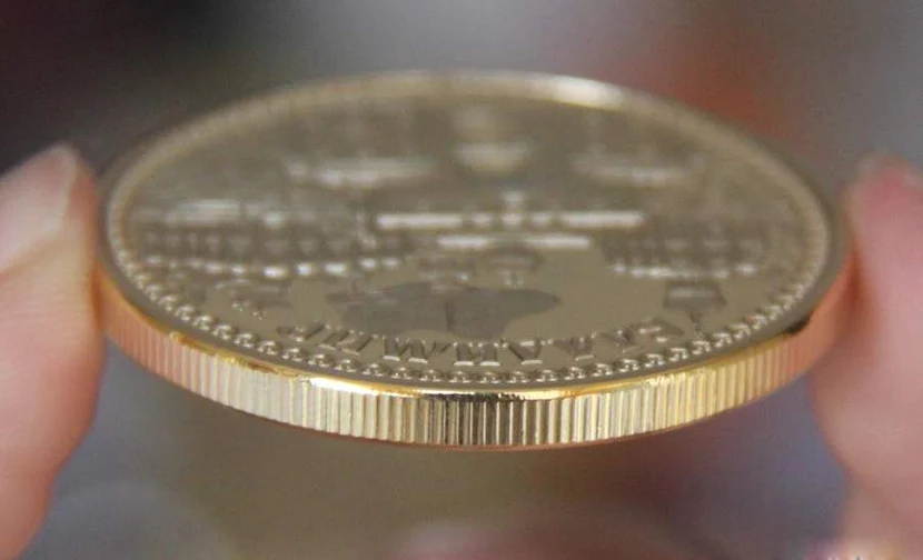 Позолоченная монета в русском стиле металлическая Серебряная из стали|craft