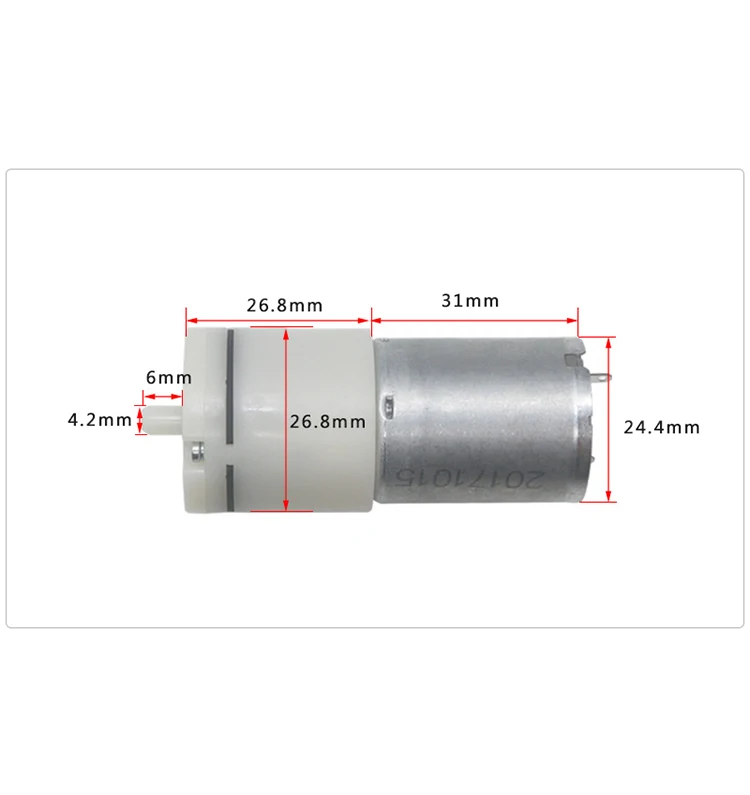 6V мотор микро вакуумный насос воздушный DC маленький мини 370 кислородный аквариум
