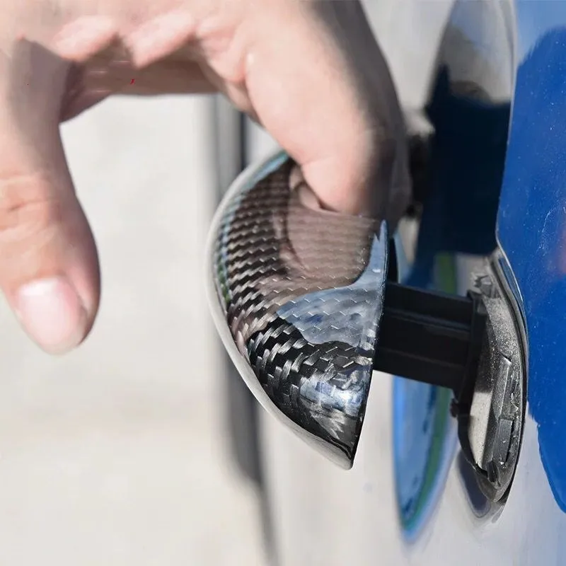 2 шт. чехол из настоящего углеродного волокна для внешней двери автомобиля Mini Cooper