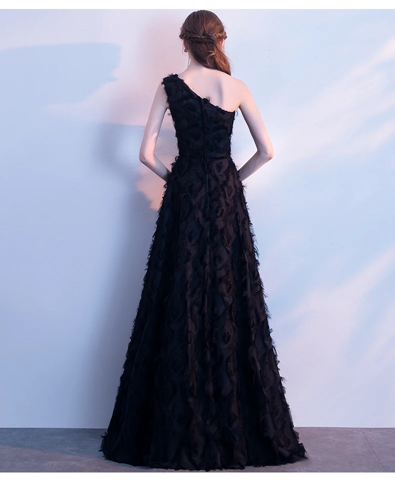 Robe de soiree кружевное черное Длинное Элегантное Вечернее Платье с открытой спиной vestido de festa Формальные платья для выпускного вечера вечерние платья