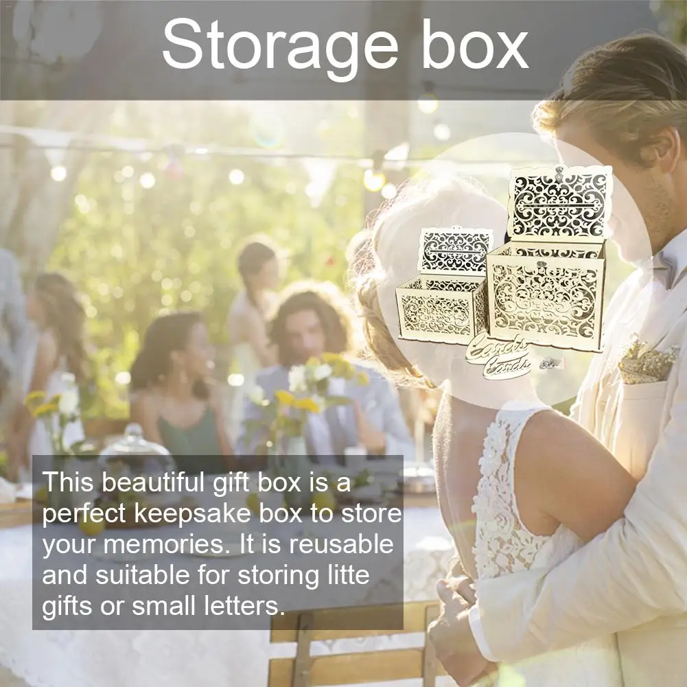 Высокое качество DIY деревянный полый ящик для хранения букв маленькие футляры