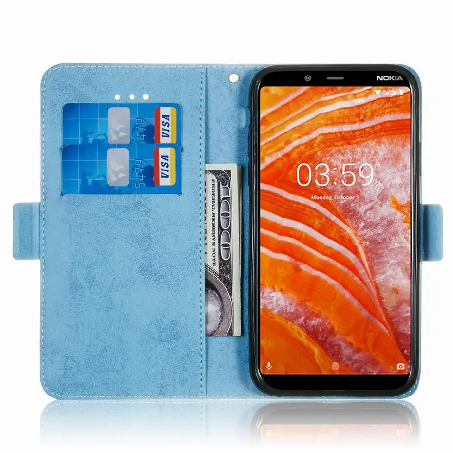 Чехол из искусственной кожи для телефона Nokia 3 1 Plus TA-1118 TA-1104 TA-1113 TA-1115 Nokia3.1 с