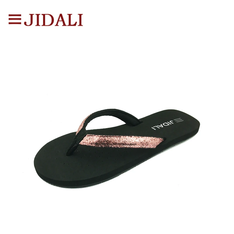 JIDALI/Модная женская обувь; удобные легкие и гибкие летние женские тонкие сандалии из ЭВА на плоской подошве; шикарные женские сандалии; Размеры 35-39 - Цвет: Pink