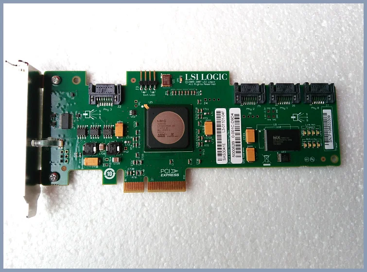 RaidStorage Avago LSI SAS 3041E-R LSISAS1064E B3 433906-001 405272-004 4-портовый контроллер HBA jino SATA X4 3 Гб PCI-E
