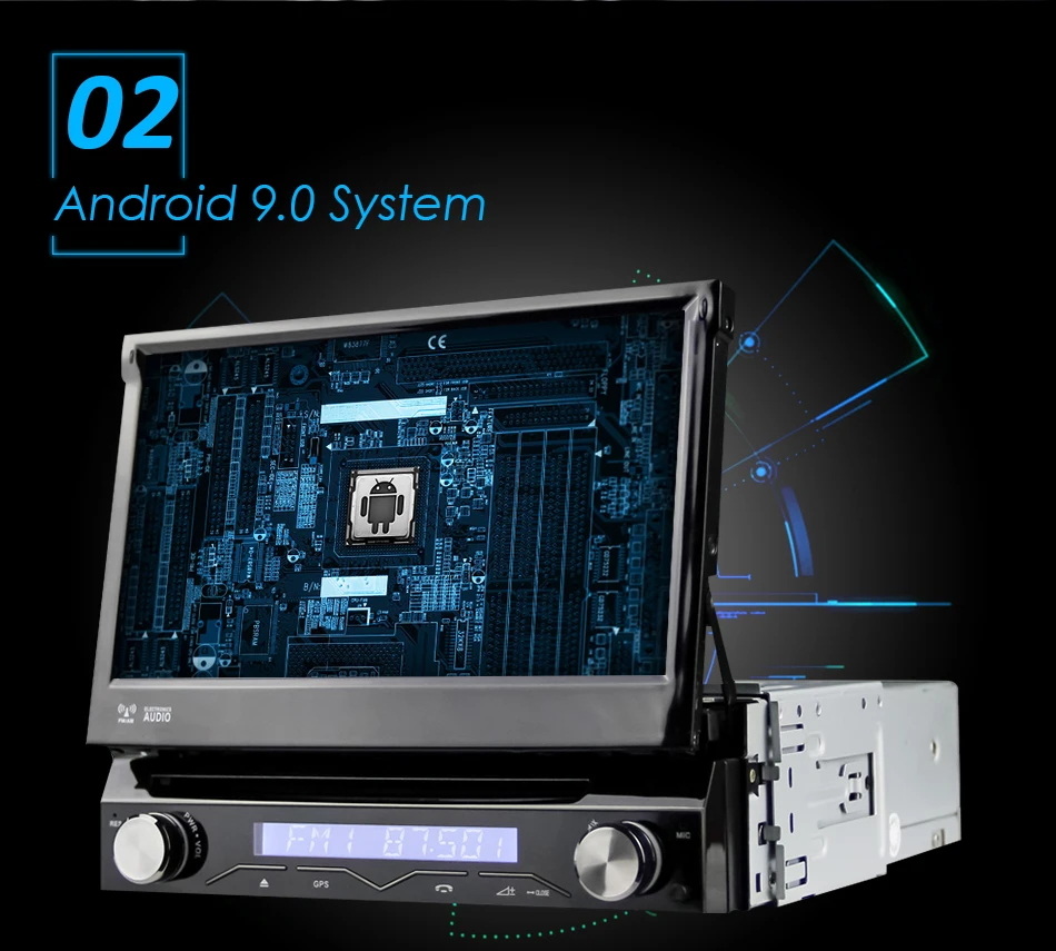 Eunavi 4 ГБ ОЗУ 1 Din Android 9,0 Восьмиядерный автомобильный dvd-плеер 8 ядер для универсальной gps-навигации стерео радио wifi MP3 аудио USB SWC