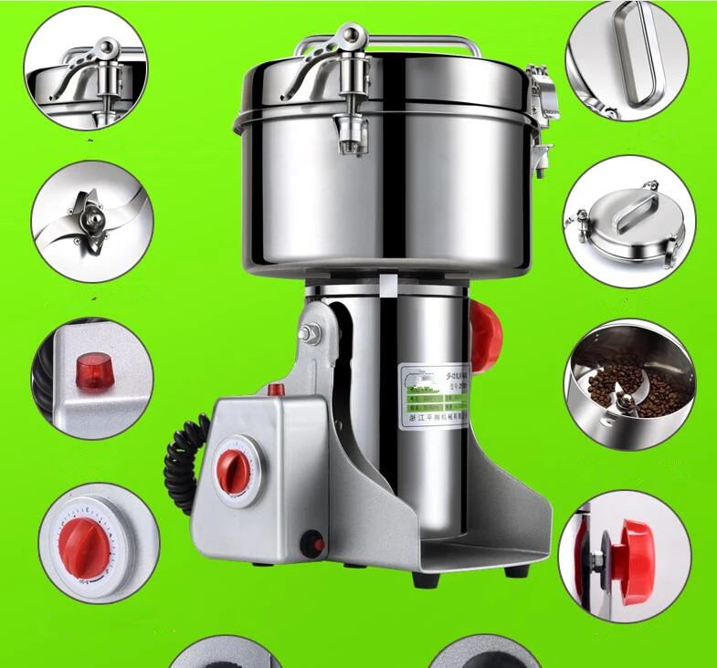 Большая емкость 2000 г специй травы соль риса кофе в зернах какао Кукуруза перец