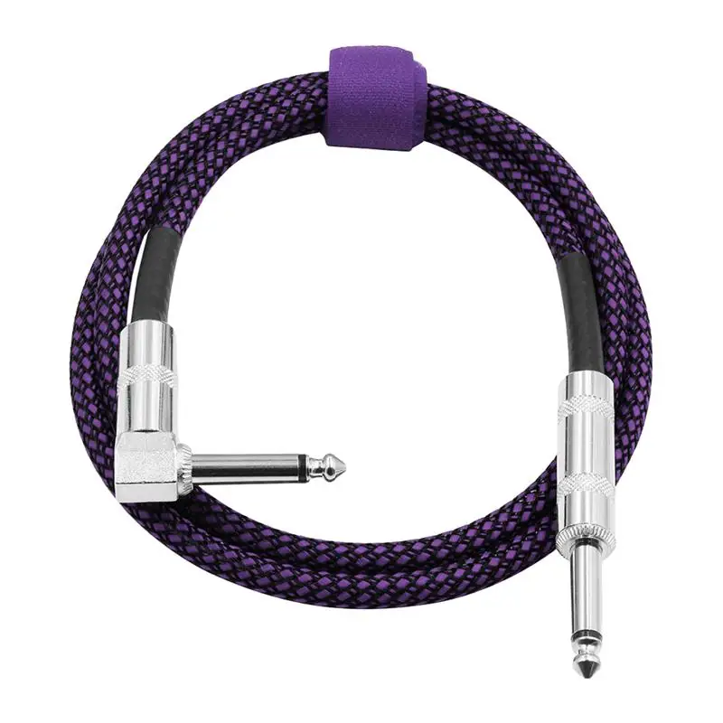 2 шт. прямо в инструментальный кабель для бас клавиатуры Электрогитары черный