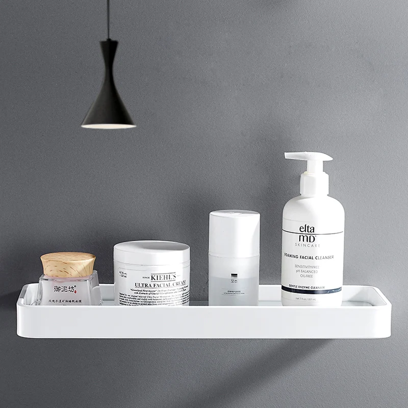 Квадратная полка для ванной комнаты алюминиевый белый держатель шампуня мыла