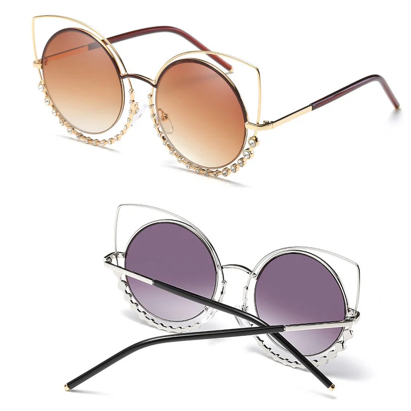 Peachtan Vintage luxury glasses frame Cat eye sunglasses women summer Cool ladies casual Alloy fashion 2019 new UV400 |