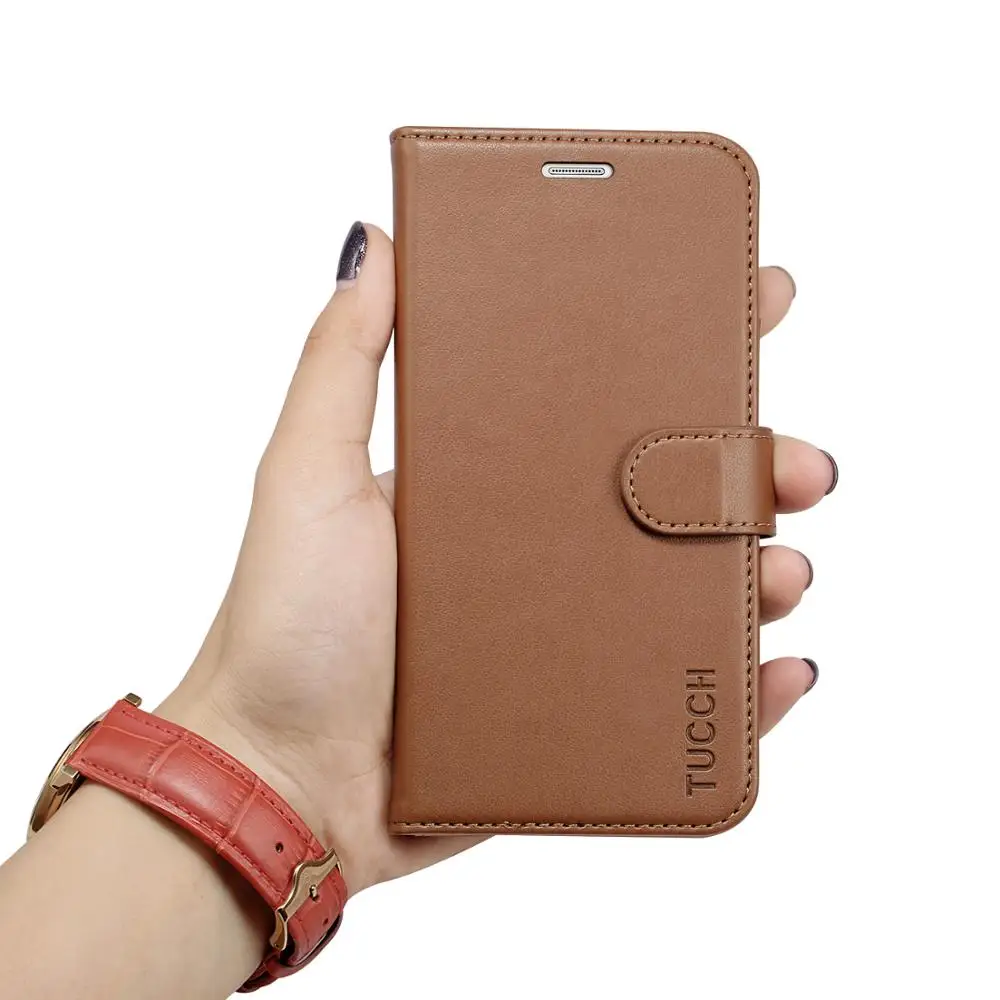 Tuch бумажник чехол для Samsung Galaxy S6 Edge отделения карт Kickstand Премиум PU кожаный флип