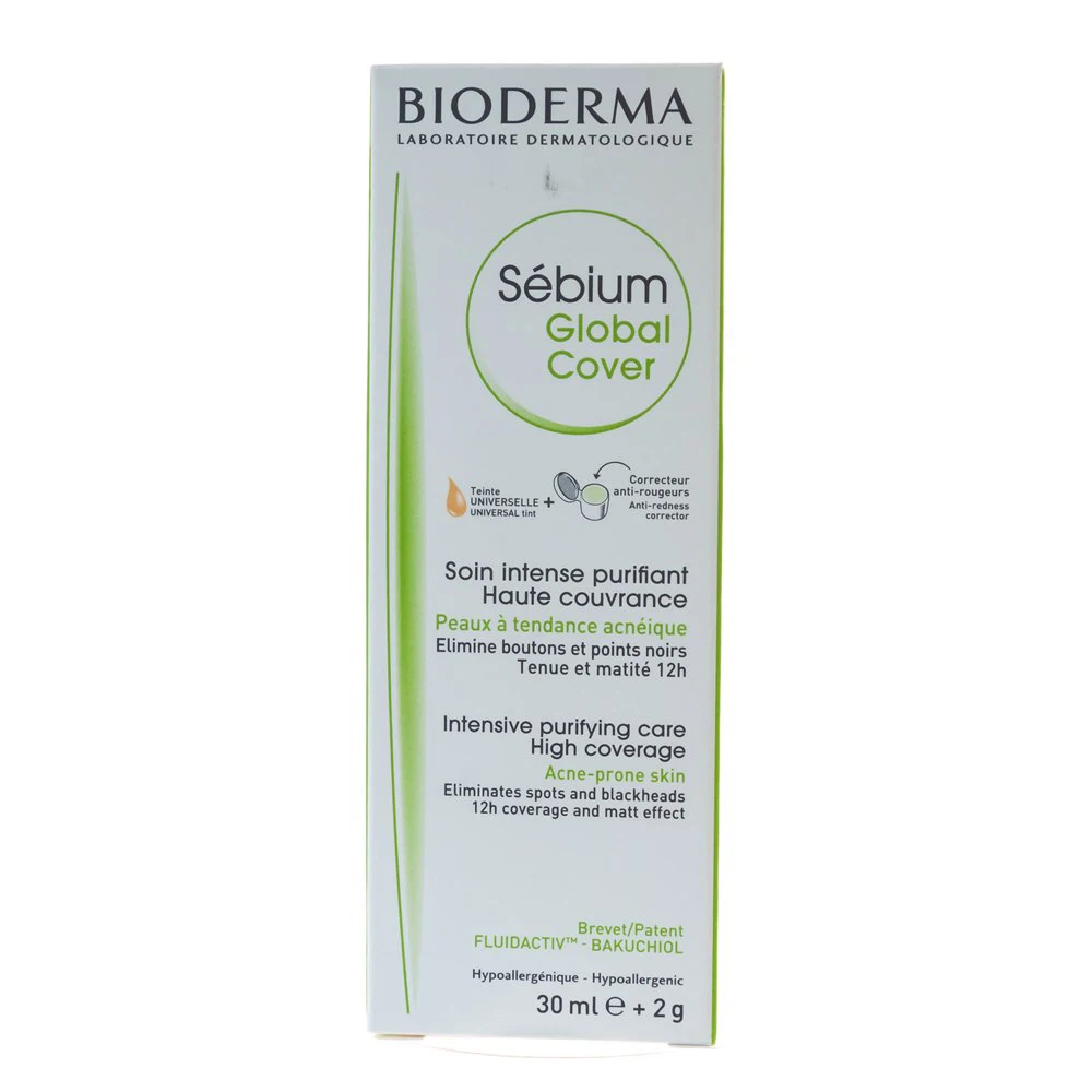 Крем BIODERMA СЕБИУМ ГЛОБАЛЬ COVER 30 мл / срок 07 20|Автозагары и бронзаторы для лица| |