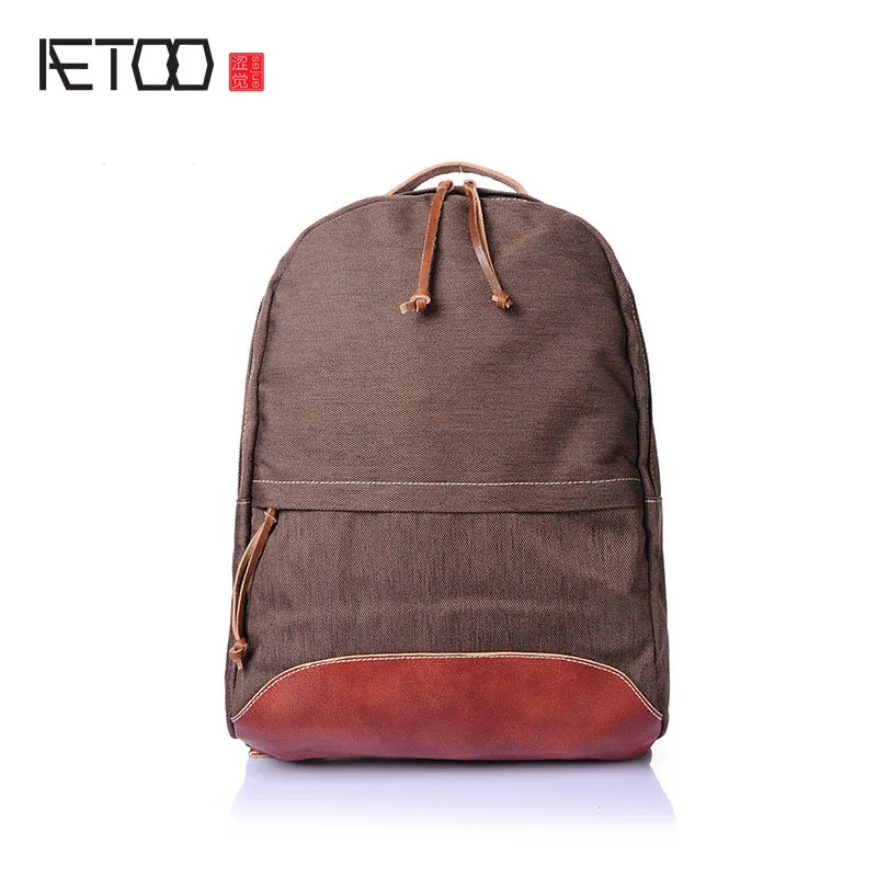 AETOO новая британская ретро Мужская сумка на плечо дорожная Большой Вместительный