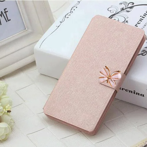 Gold With Butterfly Роскошный ультра тонкий кожаный чехол для lenovo A5000 A 5000, откидной Чехол-книжка, дизайнерская сумка для мобильного телефона с отделением для карт - Цвет: Gold With Butterfly