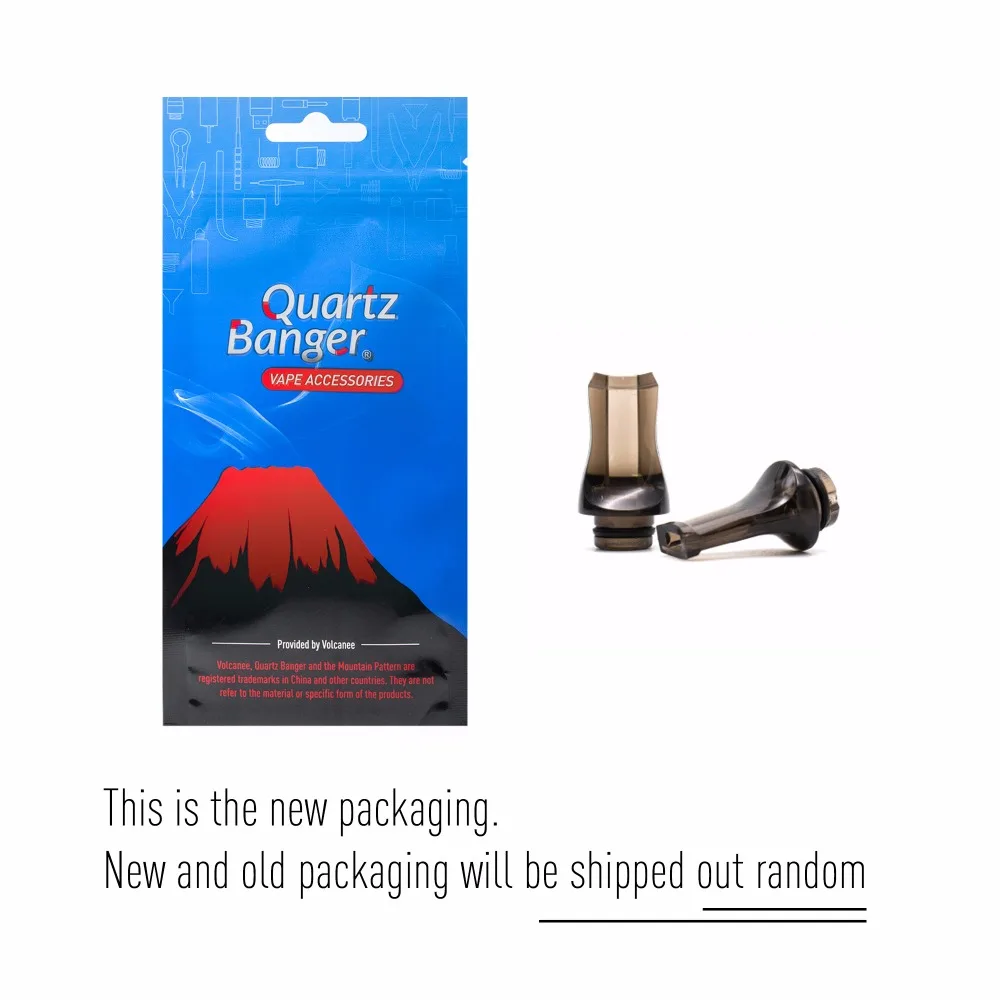 Плоский дрип тип Volcanee Quartz Banger 10 шт./лот 510 для V8 Baby Tank электронная сигарета RDA RTA