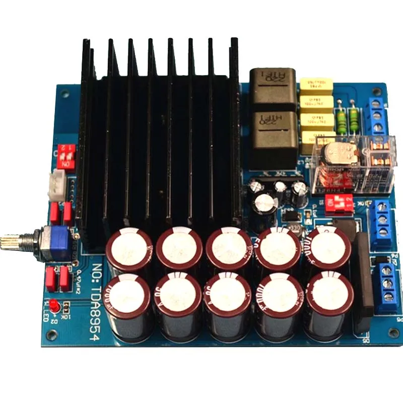 Новое обновление TDA8954 HIFi D Класс двухканальный 210 Вт+ 210 Вт BTL OMRON Реле готовой Усилитель мощности доска F3-001