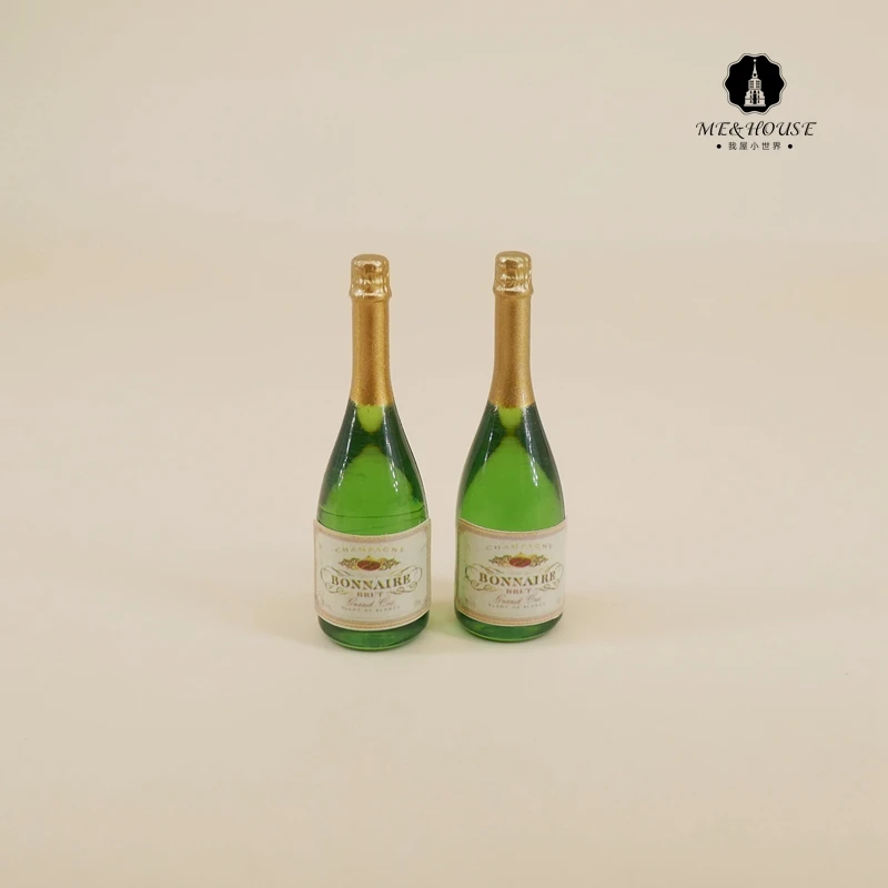 1/12 кукольный домик шампанское красное вино бутылка мини пластиковая Кукольный