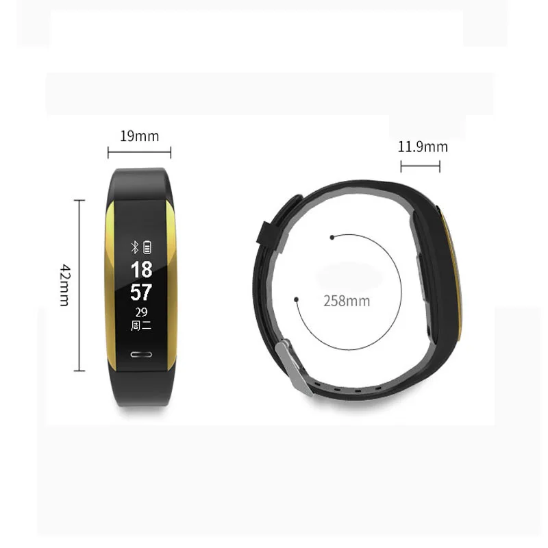 

Smart Wristbands Fitness Bracelet Heart Rate Monitor Fitness Bracelet Band Gift to Lady for IOS Android Phone Men Sport Tracker
