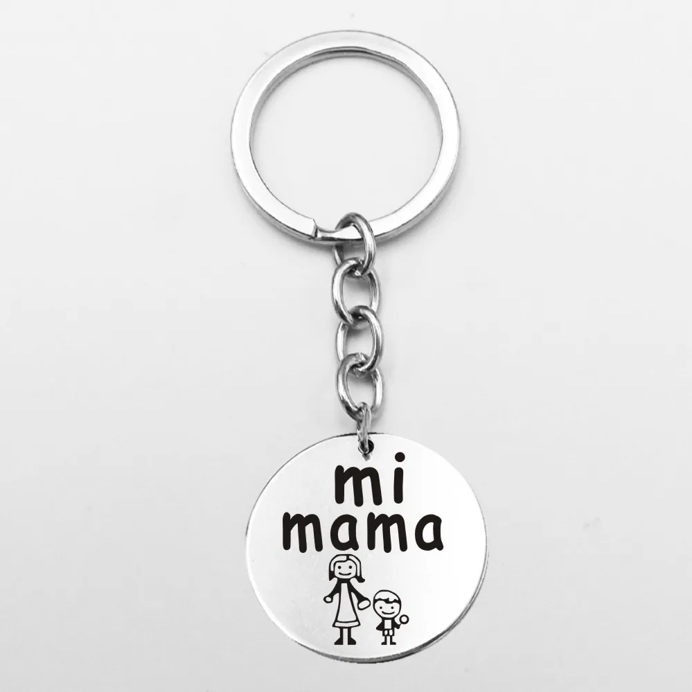Suteyi Семья для мам и дочек мамы надпись Love Son брелок дочери Dog Tag Нержавеющая сталь