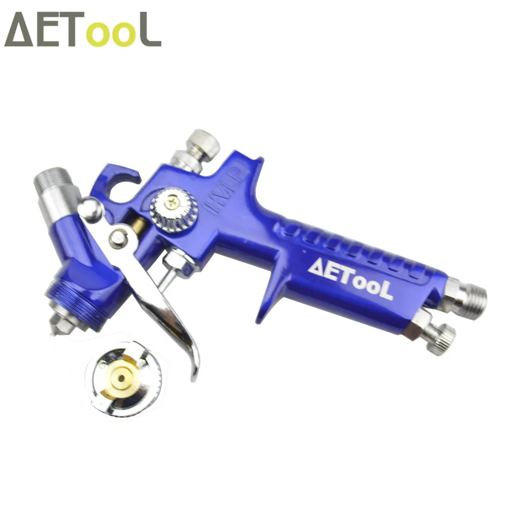 Пистолет распылитель AETool Mini HVLP насадка 0 8/1 мм 125 мл/300 мл Аэрограф гравитационная