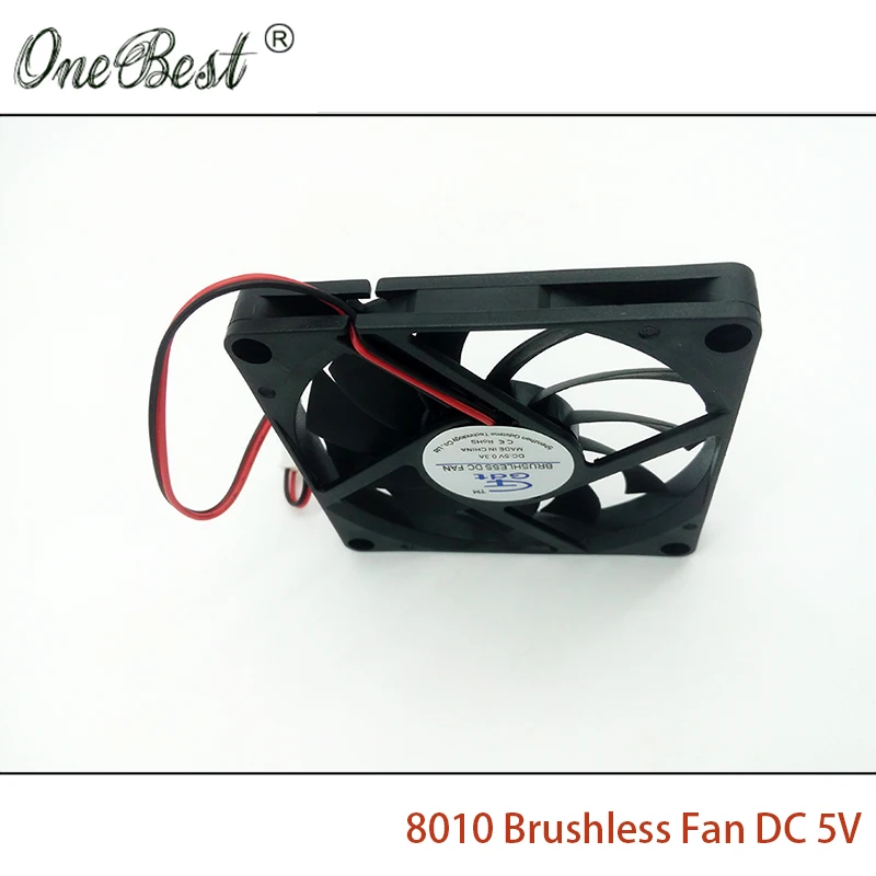 8010 бесщеточный вентилятор 5V DC 0.26A 8 см 80 мм 80X80X10mm XH2.54 2Pin Питание Вентилятор