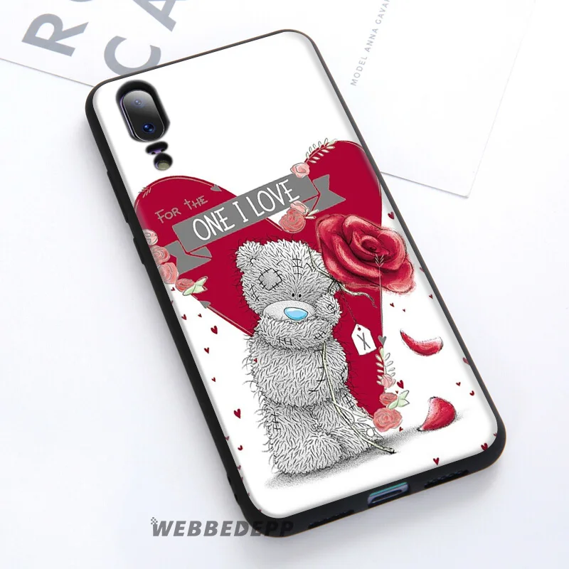 Мягкий чехол WEBBEDEPP Teddy Me To You Bear для Huawei P30 P20 Pro P10 P9 Lite 2017 P Smart 2019 и Nova 3 3i Y9 |
