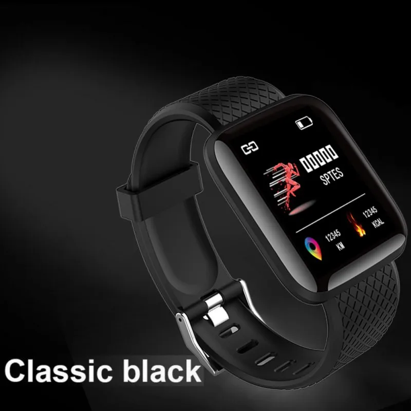 116 плюс цветной экран Смарт-браслет в режиме реального времени Пульс 1 3 дюйма