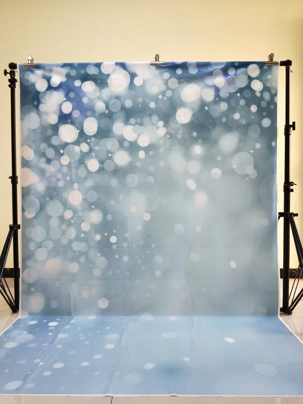 

HUAYI 5x7ft blue bokeh backdrops for photography baby shower backdrop cotton no wrinkles washable reuse backdrops D-7756
