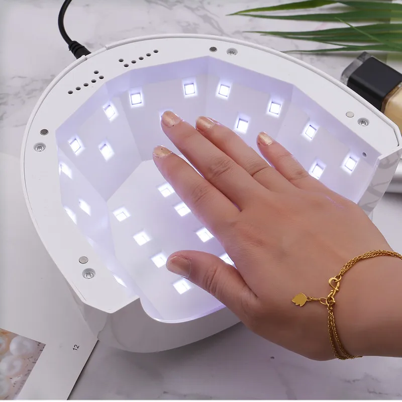 SUNone 48 Вт УФ-лампа, гель-Сушилка для ногтей с 30 шт. светодиодами, автоматический датчик для отверждения всех типов гелей, лак, профессиональные маникюрные инструменты