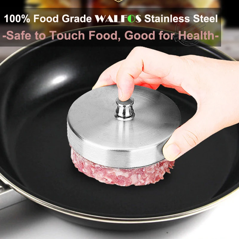 1 шт. 9 5 см круглый пресс для гамбургеров WALFOS из нержавеющей стали Форма