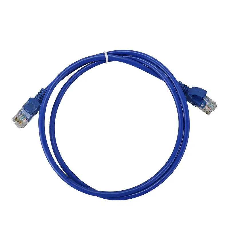 10 Pack Cat5e Ethernet патч кабель 3 фута Snagless RJ45 компьютерный сетевой шнур LAN синий