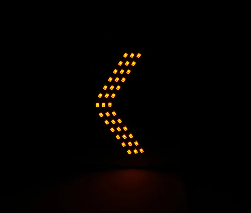 Светодиодное рулевое предупреждение синее зеркало заднего вида для MAZDA