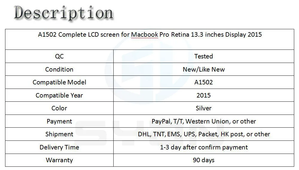 A1502 ЖК-экран в сборе для Macbook Pro retina 13,3 дюймов MF841 MF840 MF839 EMC 2835