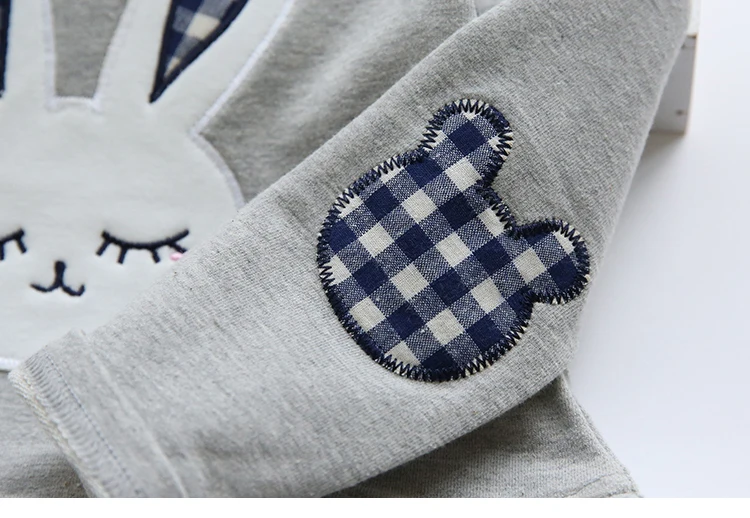 High Quality Spring Baby Girl Clothes Dress Long Sleeve Cartoon Embroiderie Bunny Princess 3 Designs | Детская одежда и обувь