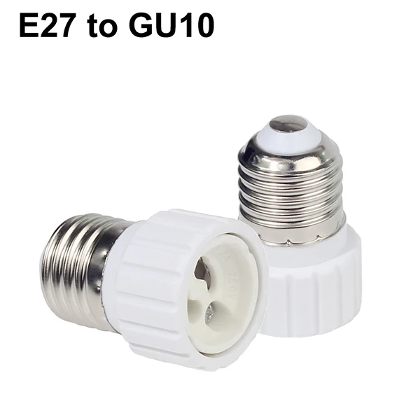 1 шт. E27 штекер для E14 G9 E12 B22 G4 MR16 GU10 E40 Гнездо для лампы держатель для лампы адаптер для конвертера светодиодный светильник для кукурузы - Цвет корпуса: E27 to GU10