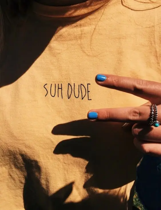 Популярная футболка suh dude Tumblr повседневная желтая черная с надписью повседневные
