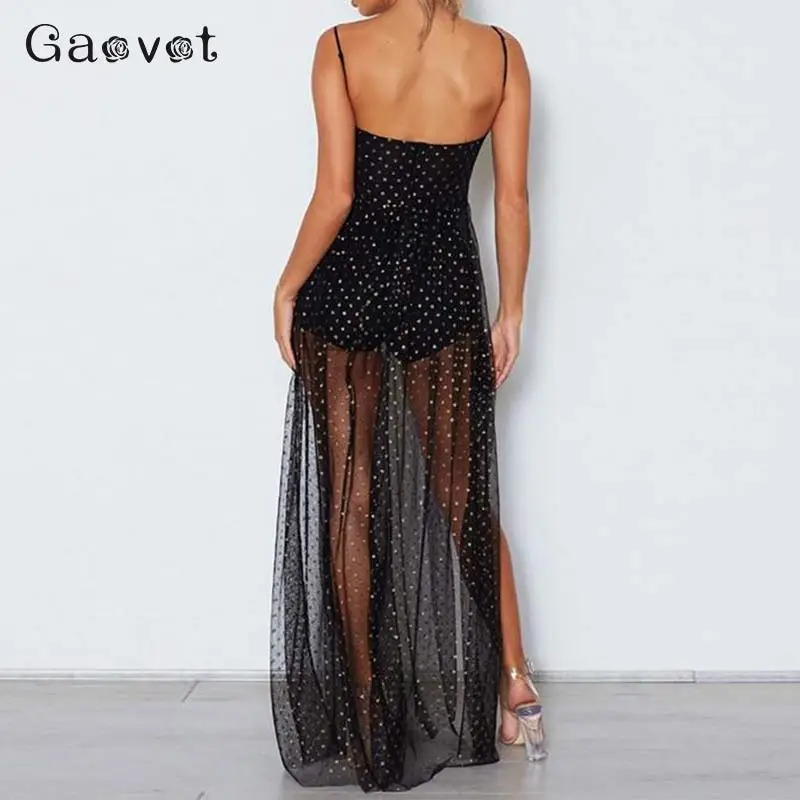 2019 летнее женское черное длинное платье сексуальное в пол без рукавов Империя