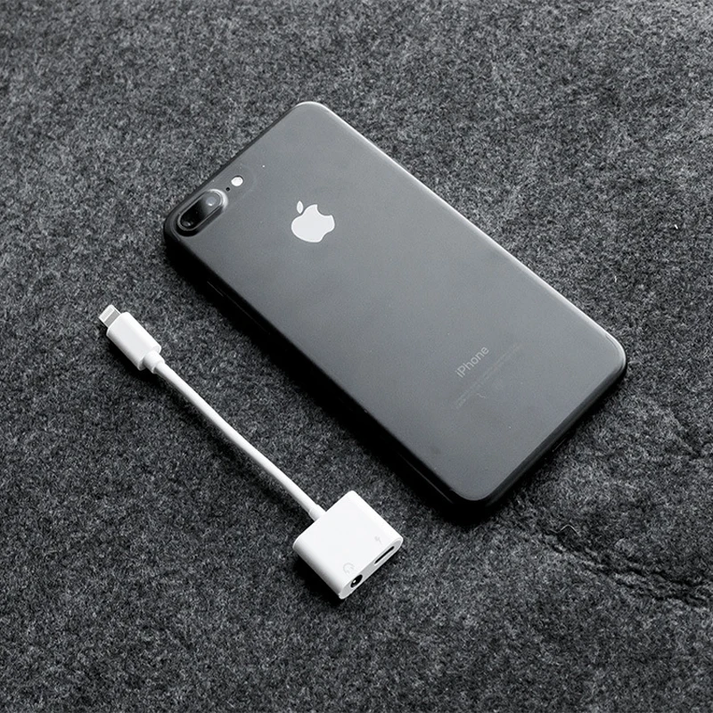 Адаптер для наушников 2 в 1 с Lightning на 3 5 мм зарядка + Музыка iPhone X /iPhone 8/8 Plus iPhone7/7